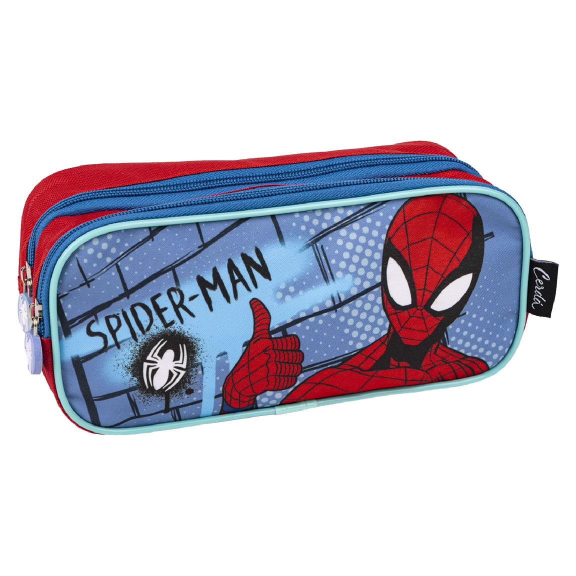Estuche Portatodo 2 Compartimentos Spiderman 580