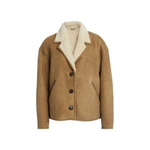 Abrigo de mujer de ante y piel de oveja de Étoile