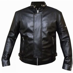 Chaqueta de cuero genuino para hombre Faddy Rox Daft Punk Electroma