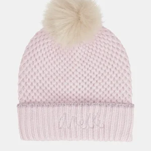 Gorro de punto rosa con pompón Anekke 39471-322