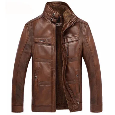 Chaqueta de cuero de alta calidad para hombre - Imagen 3