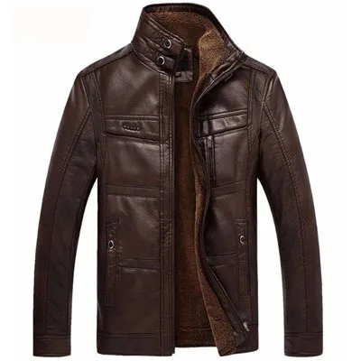 Chaqueta de cuero de alta calidad para hombre - Imagen 4