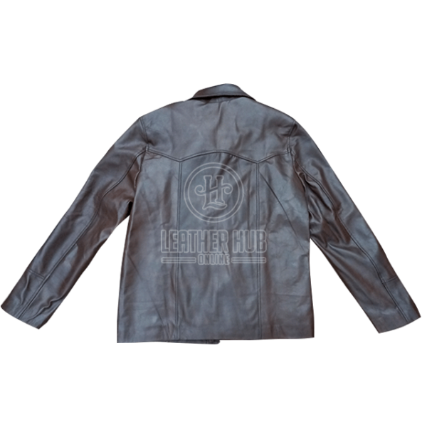 Blazer de piel de oveja para hombre de Agent 47 - Imagen 4