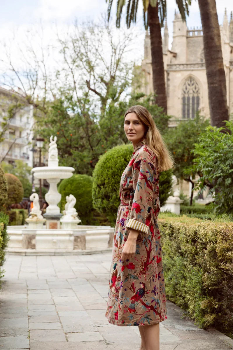 KIMONO TERCIOPELO BEIGE