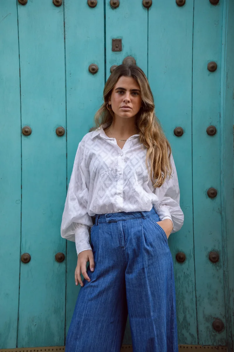CAMISA FLOR PETRÓLEO - Imagen 3