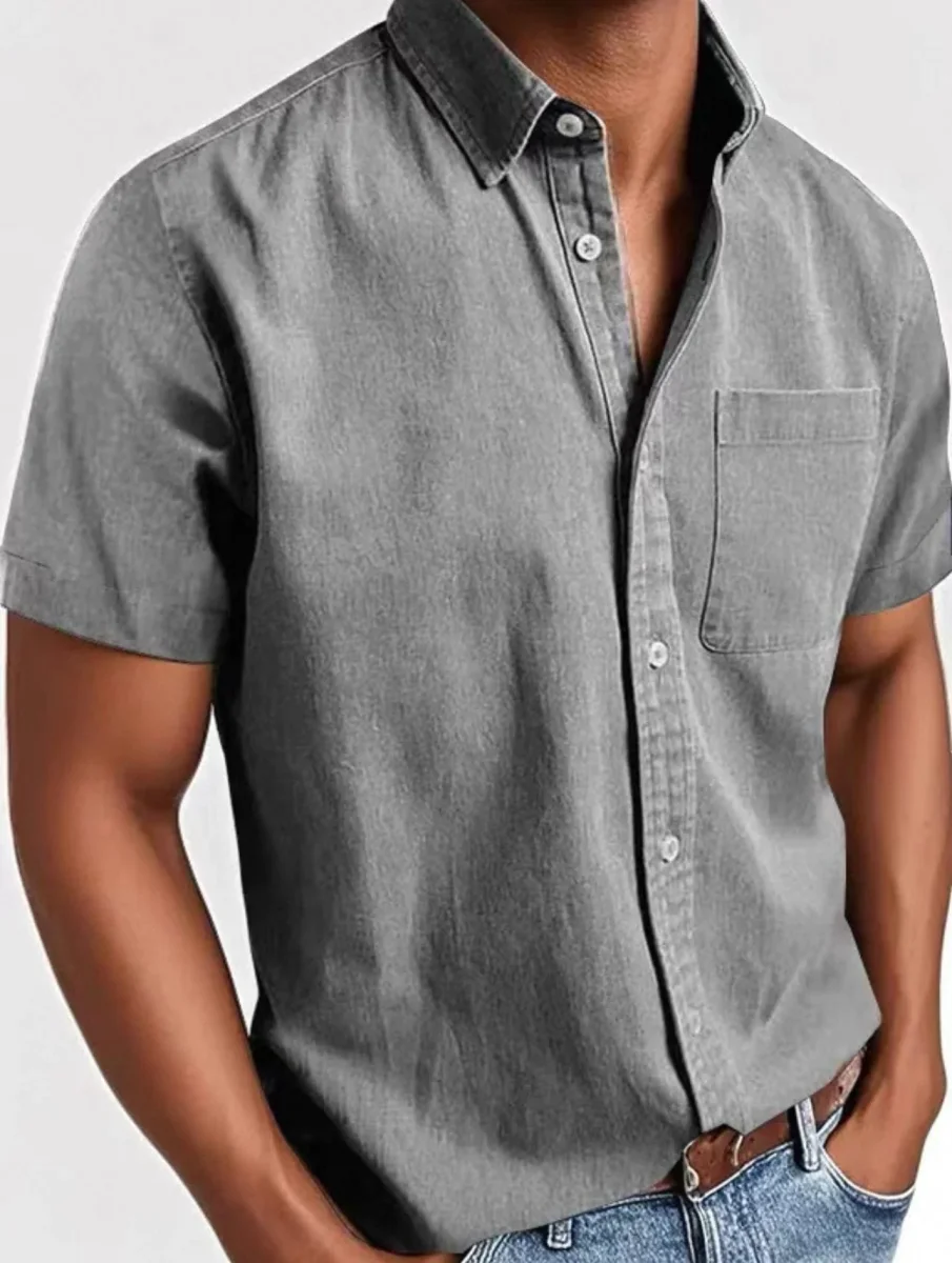Camisa elegante de manga corta - Imagen 3