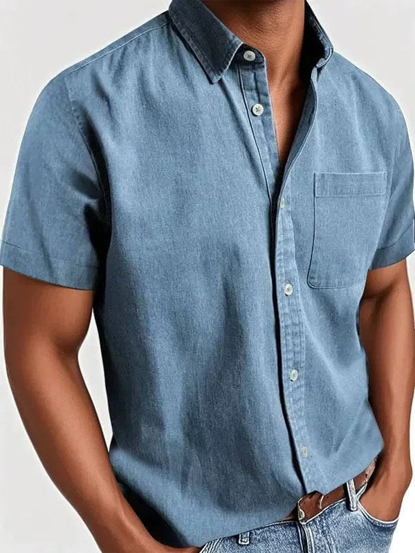 Camisa elegante de manga corta - Imagen 8