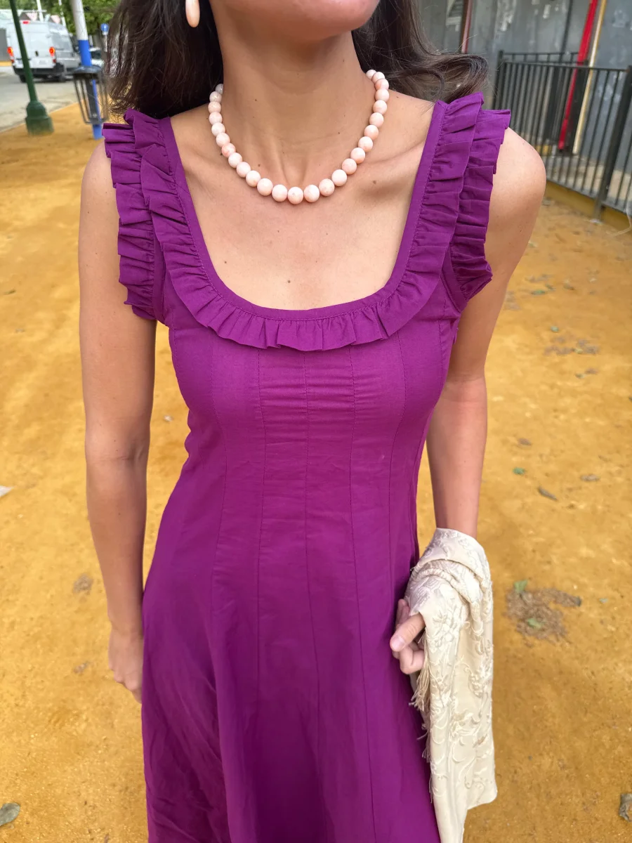 VESTIDO VOLANTE BUGANVILLA - Imagen 5