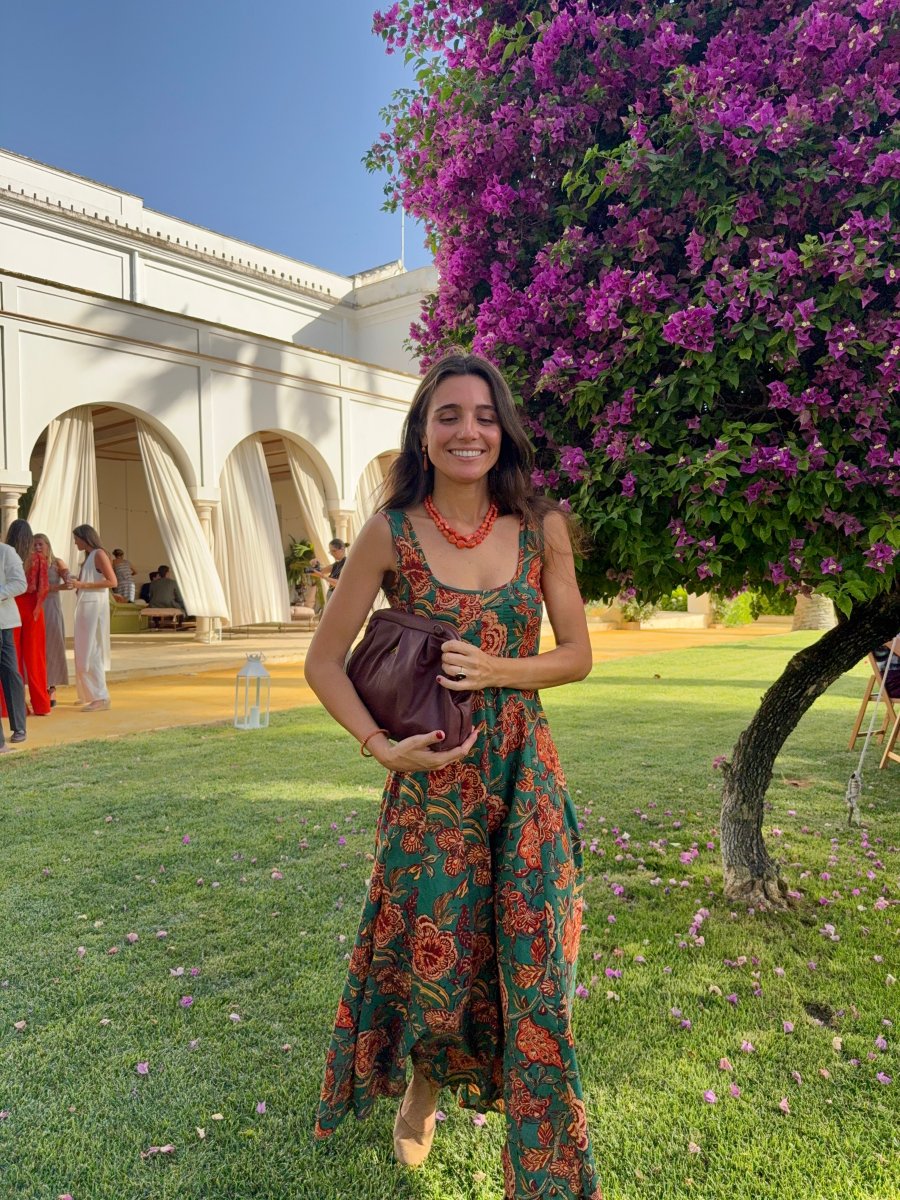 VESTIDO ALGODÓN VERDE - Imagen 7