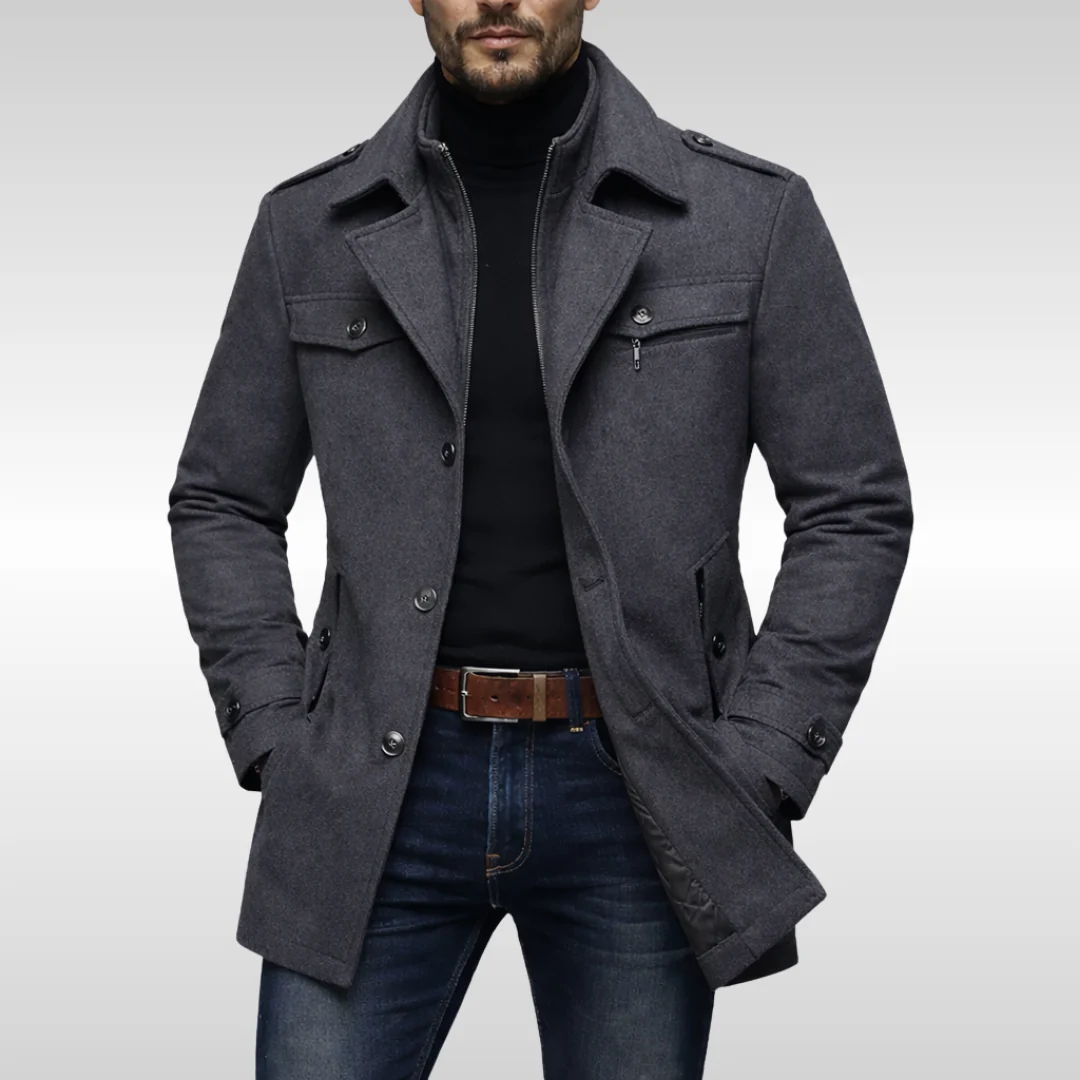 Abrigo elegante de lana - Imagen 3