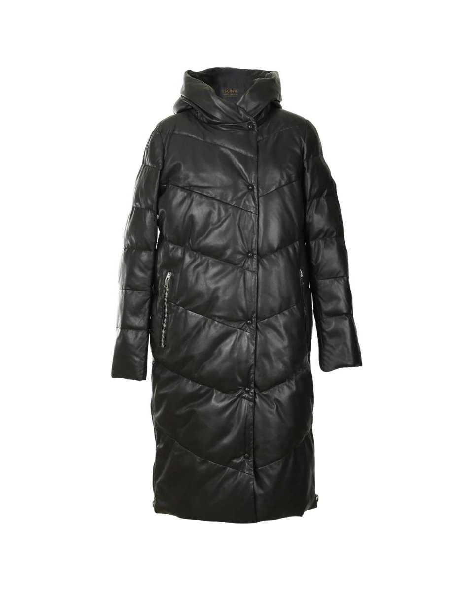 Abrigo largo de piel de oveja para mujer de Kim Puffer