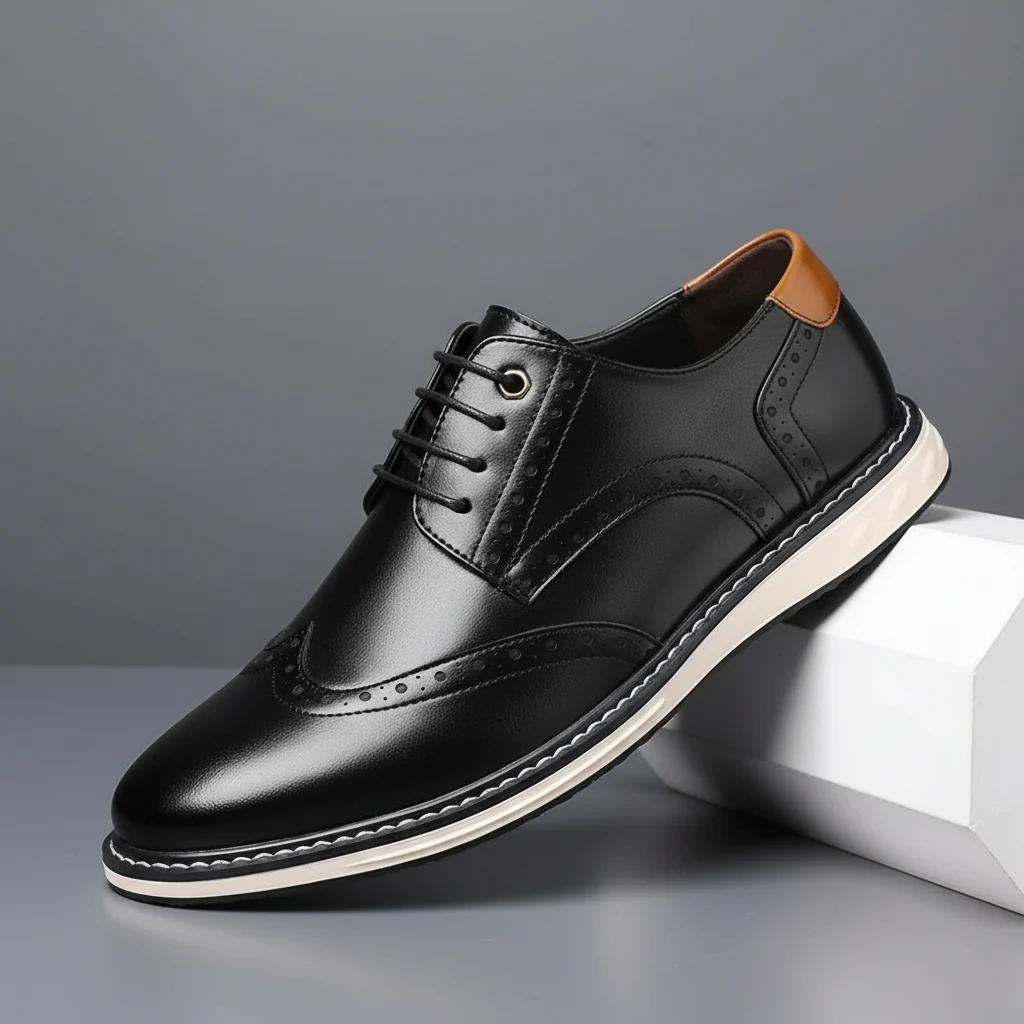 Elegantes zapatos Oxford de piel - Imagen 8