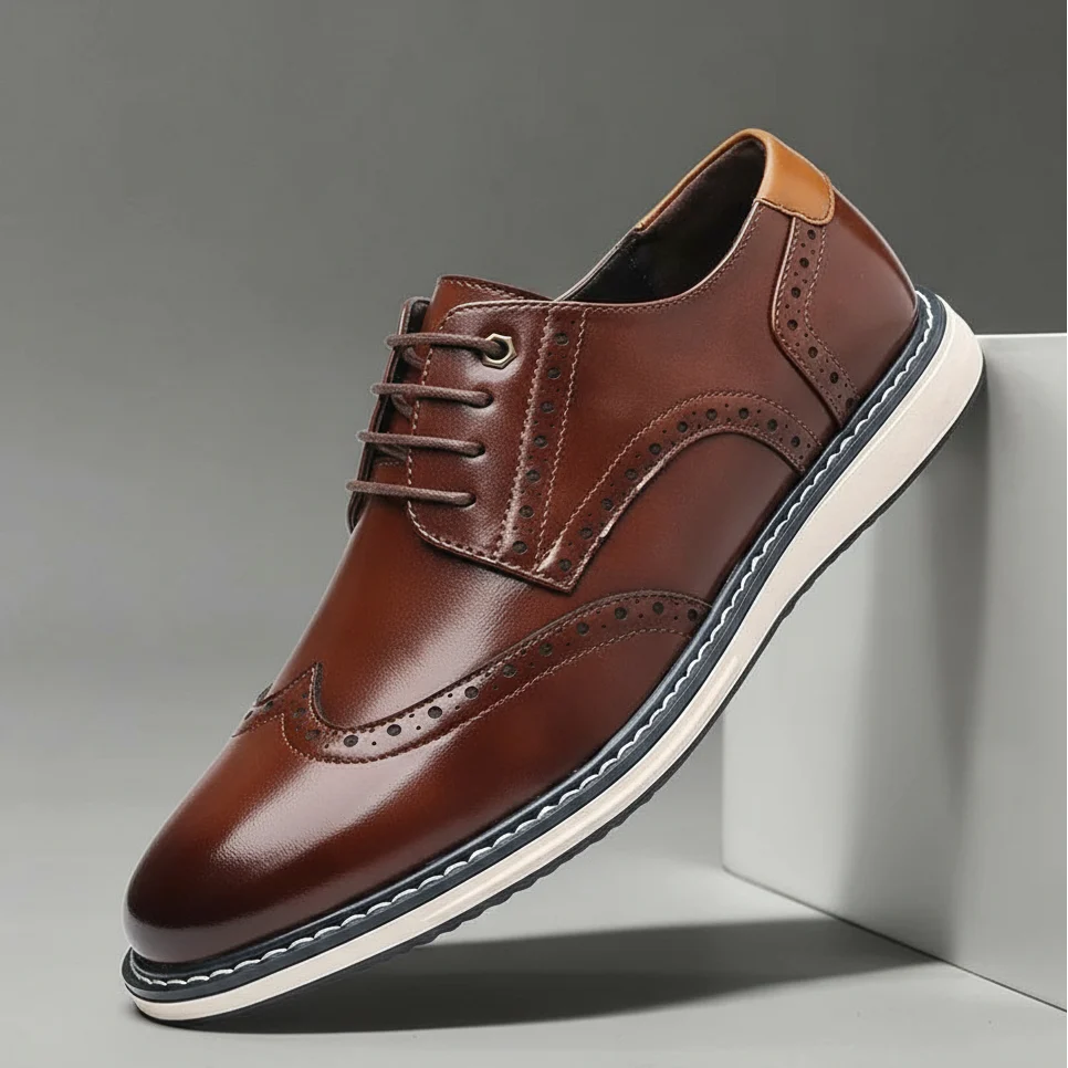 Elegantes zapatos Oxford de piel - Imagen 6