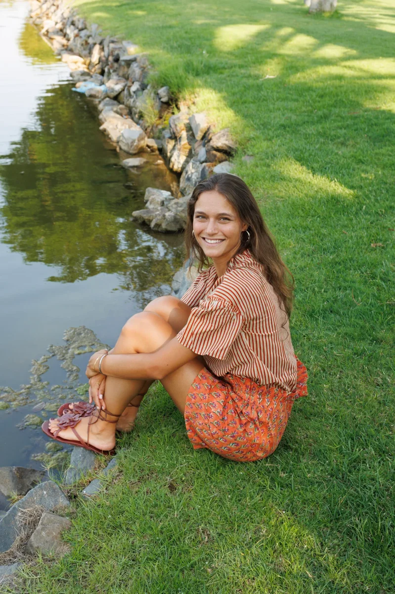 BLUSA NARANJA Y BUGANVILLA - Imagen 3