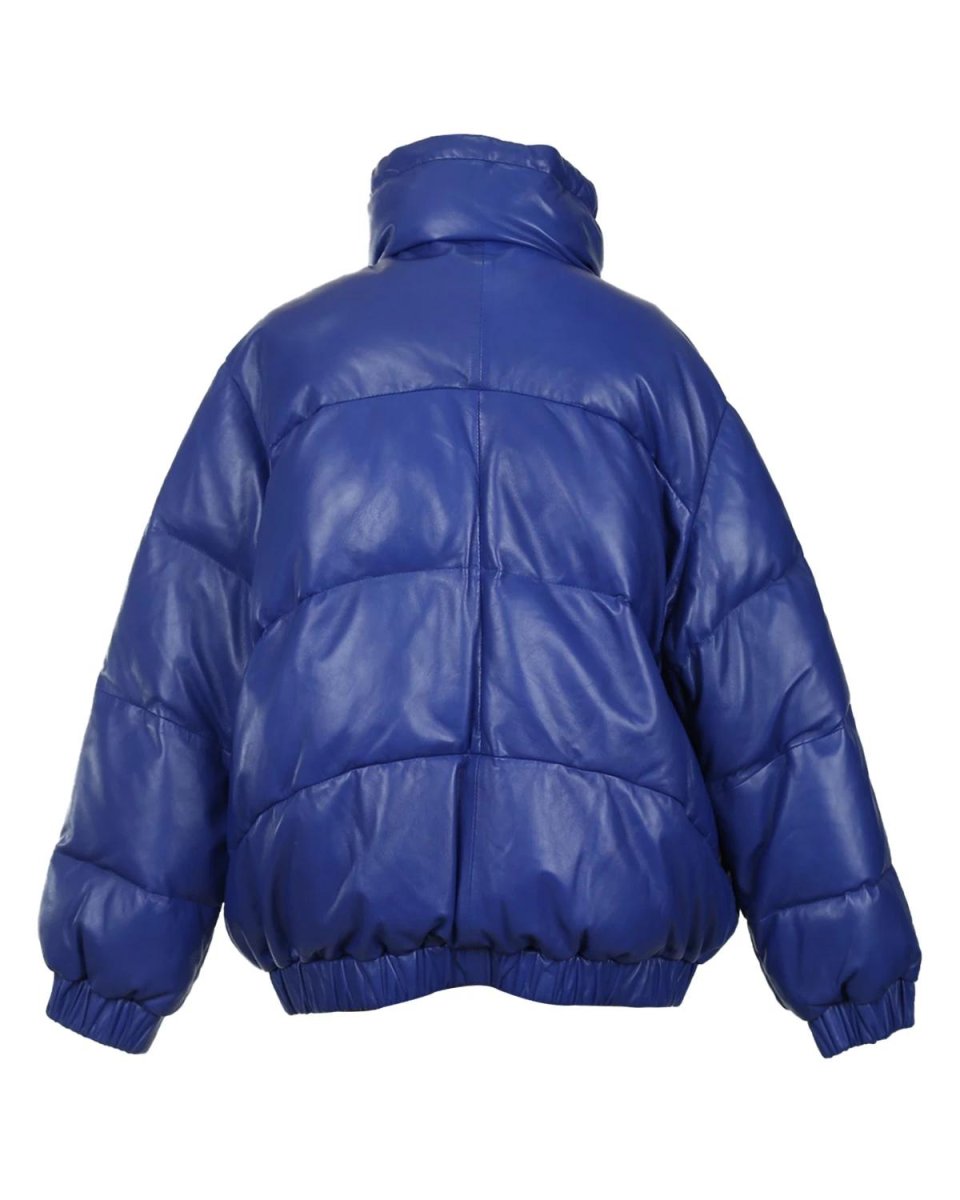 Chaqueta de piel de oveja extragrande Lisa para mujer - Imagen 4