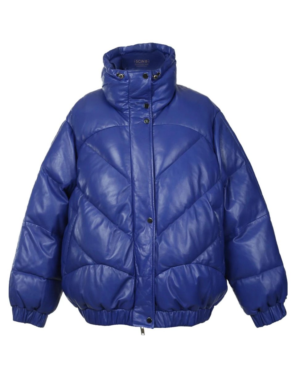 Chaqueta de piel de oveja extragrande Lisa para mujer - Imagen 2