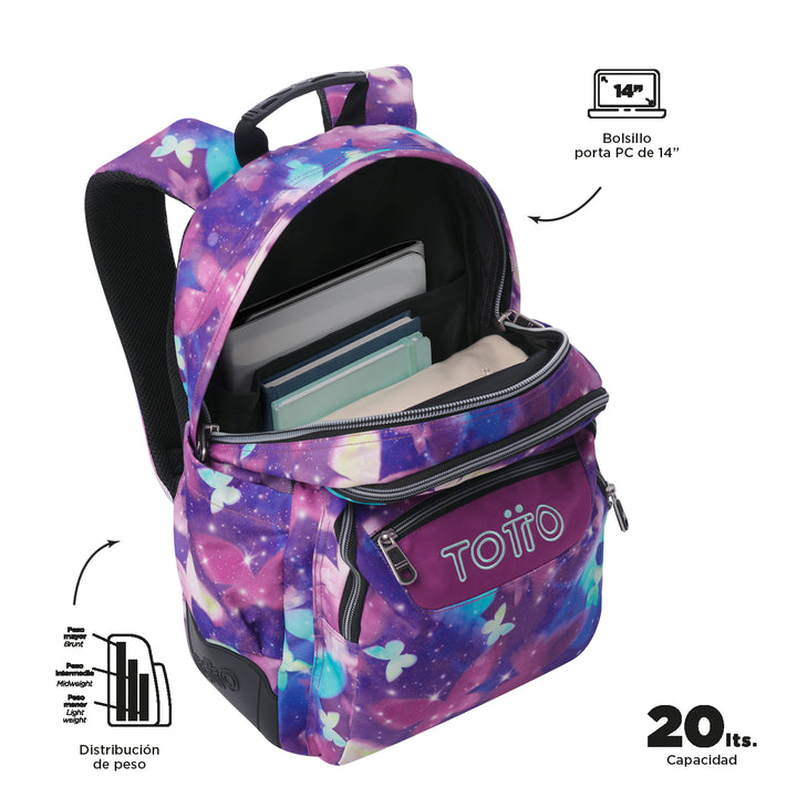 Mochila Rayol Glitter Totto MA04ECO002G - Imagen 3