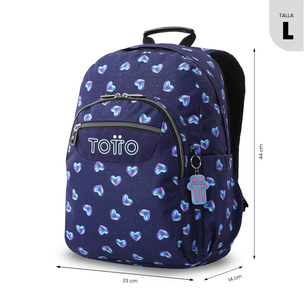 Mochila Acuareles Glitter TOTTO MA04ECO021G - Imagen 4