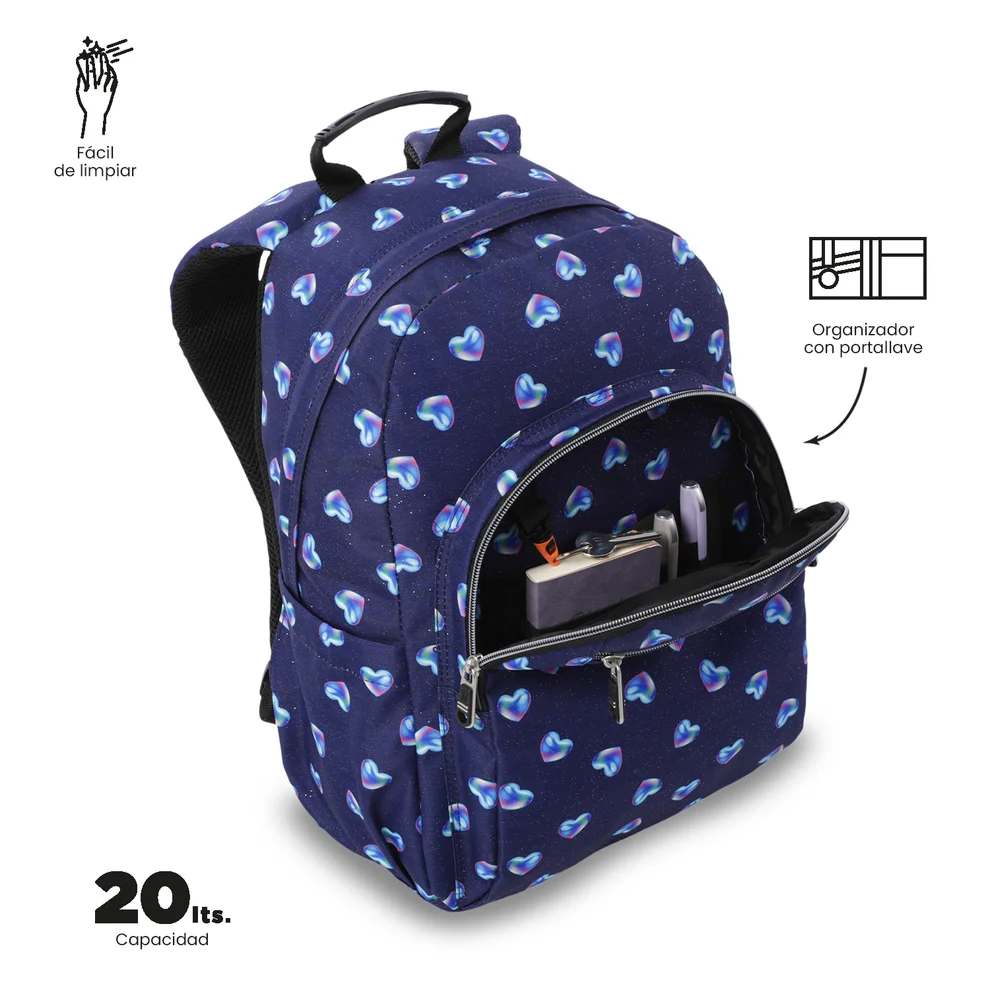 Mochila Acuareles Glitter TOTTO MA04ECO021G - Imagen 7