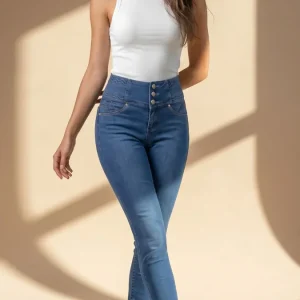 Jeans Skinny Tono Medio