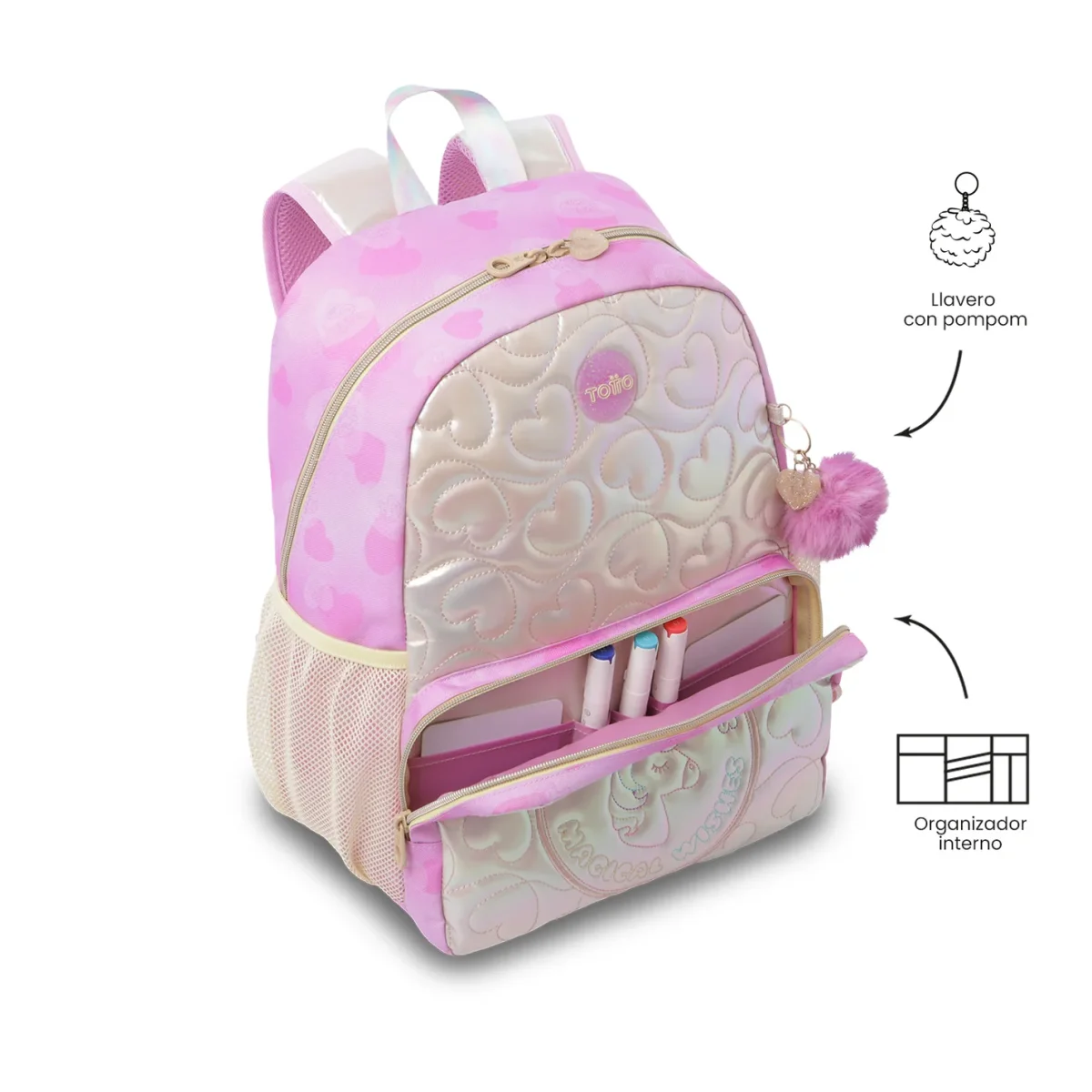 MOCHILA TOTTO UNICORN KISSES M MJ04UNK003 - Imagen 7