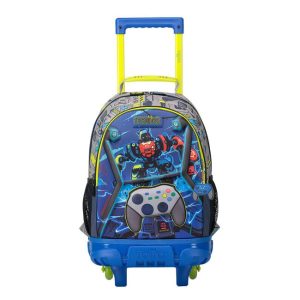 Mochila escolar con ruedas mediana de videojuegos – Monark MJ03MNK005
