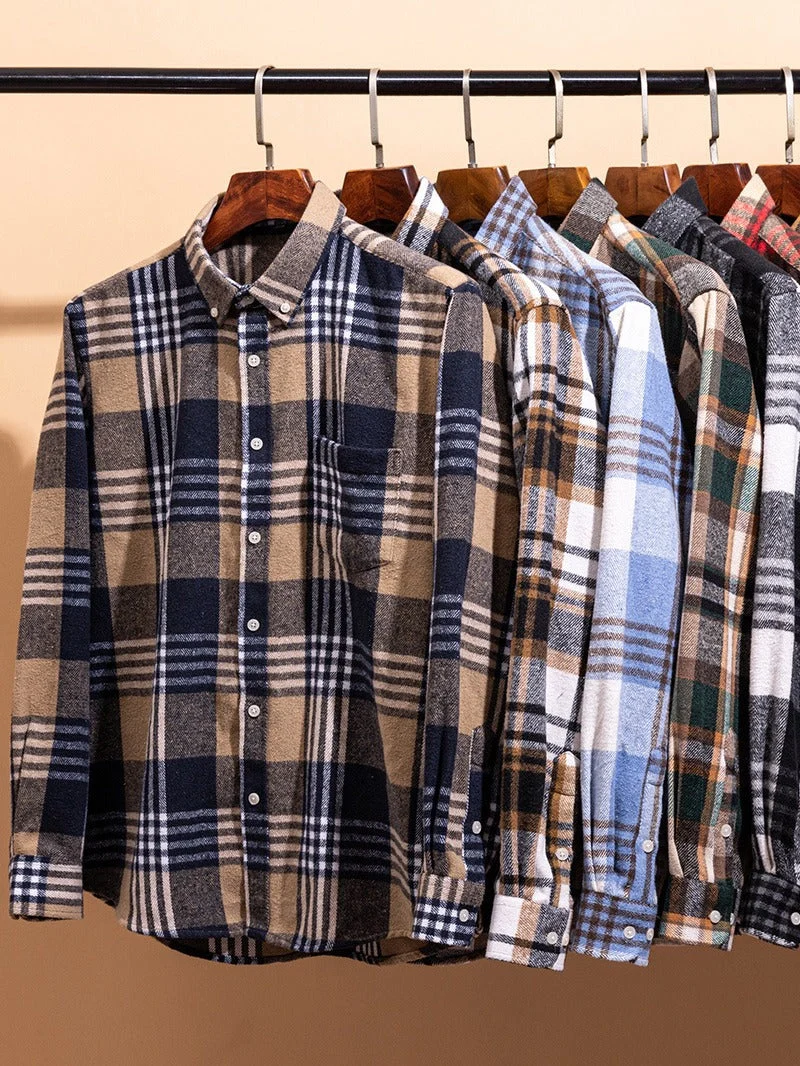Givalli - Camisa de algodón a cuadros - Imagen 8