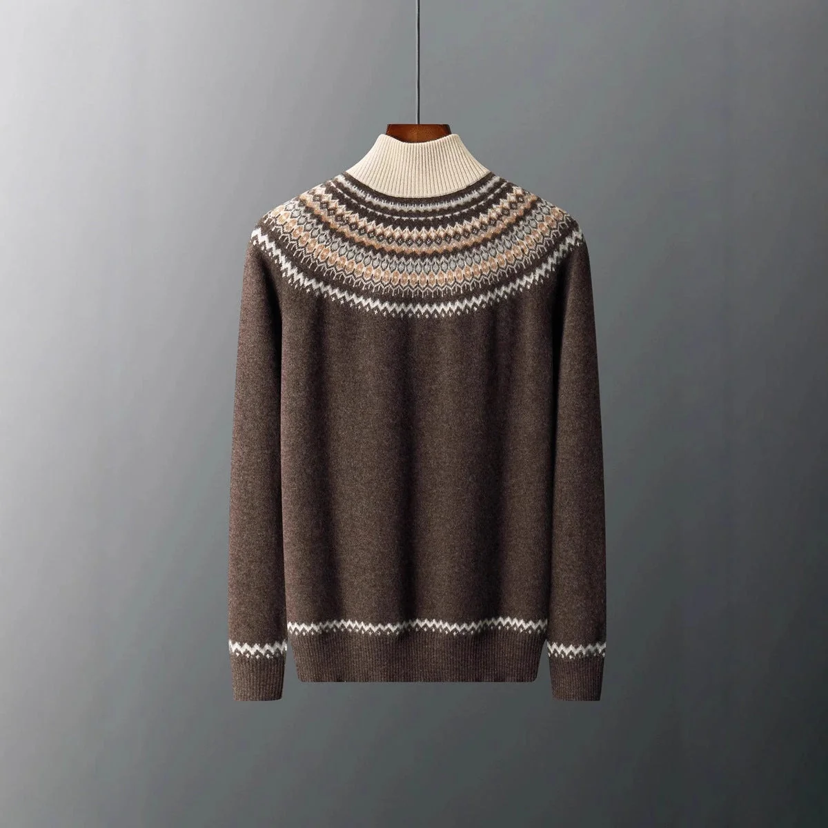 Elegante jersey de cachemira con cremallera - Imagen 4