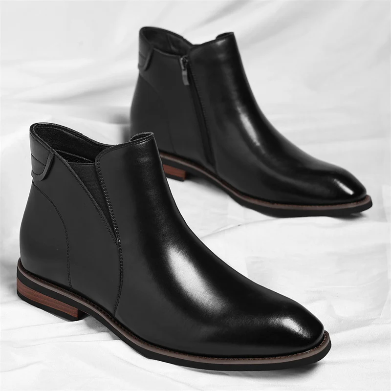 Elegantes botines Chelsea de piel - Imagen 8