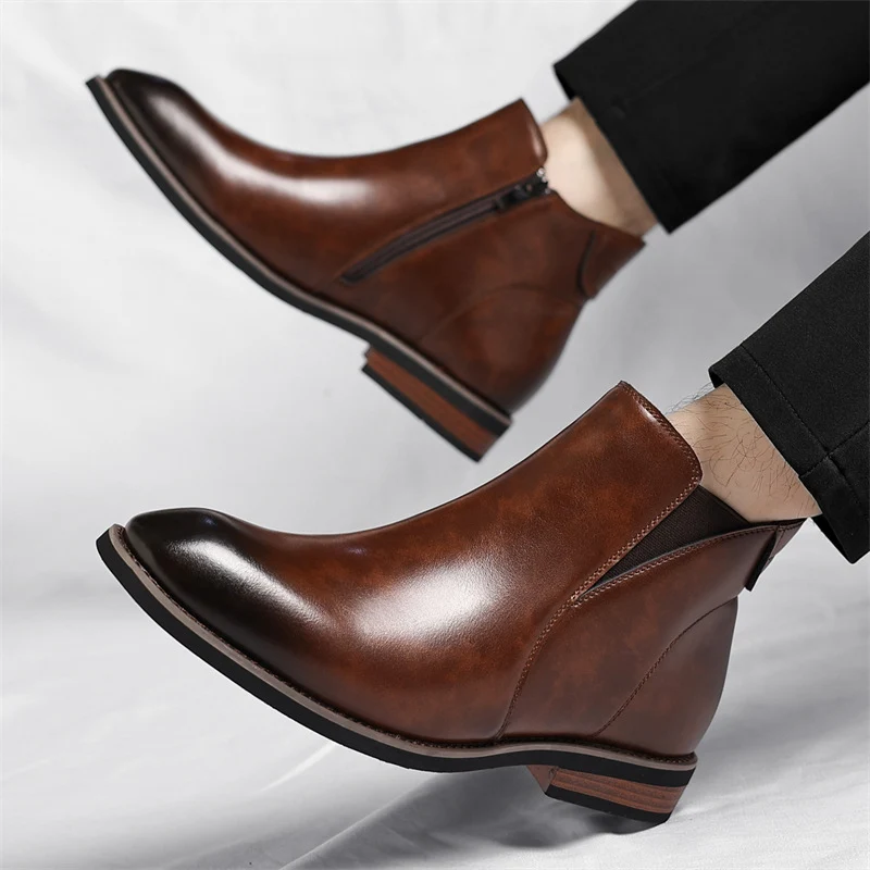 Elegantes botines Chelsea de piel - Imagen 7