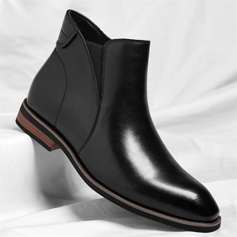 Elegantes botines Chelsea de piel - Imagen 4