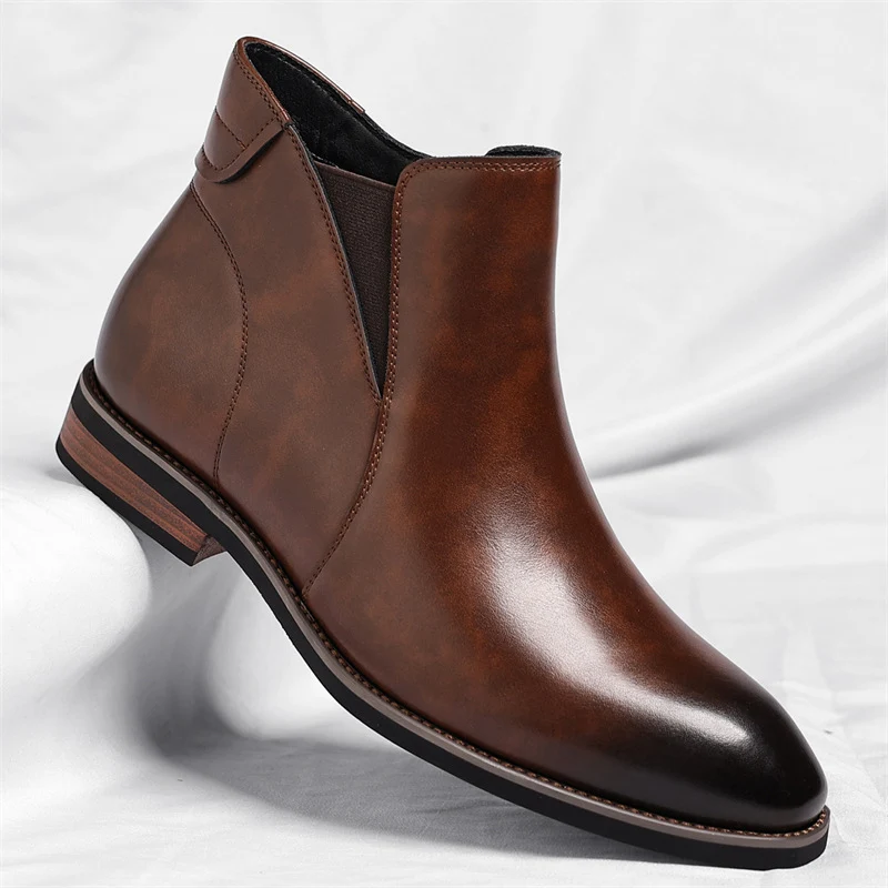 Elegantes botines Chelsea de piel - Imagen 3