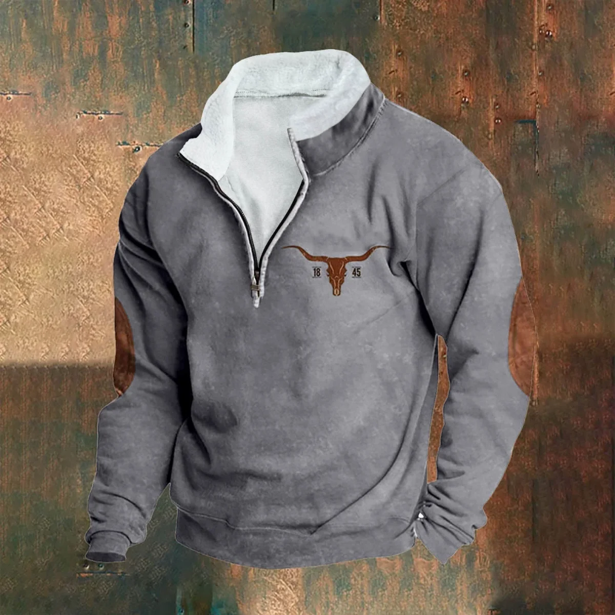 Jersey vintage con cremallera - Imagen 6