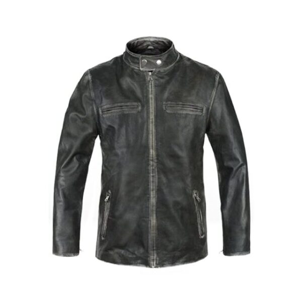 Chaqueta de cuero genuino para hombre de Mark Wahlberg en la película «Daddy’s Home». - Imagen 6