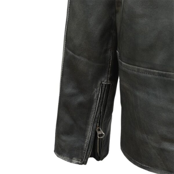 Chaqueta de cuero genuino para hombre de Mark Wahlberg en la película «Daddy’s Home». - Imagen 4