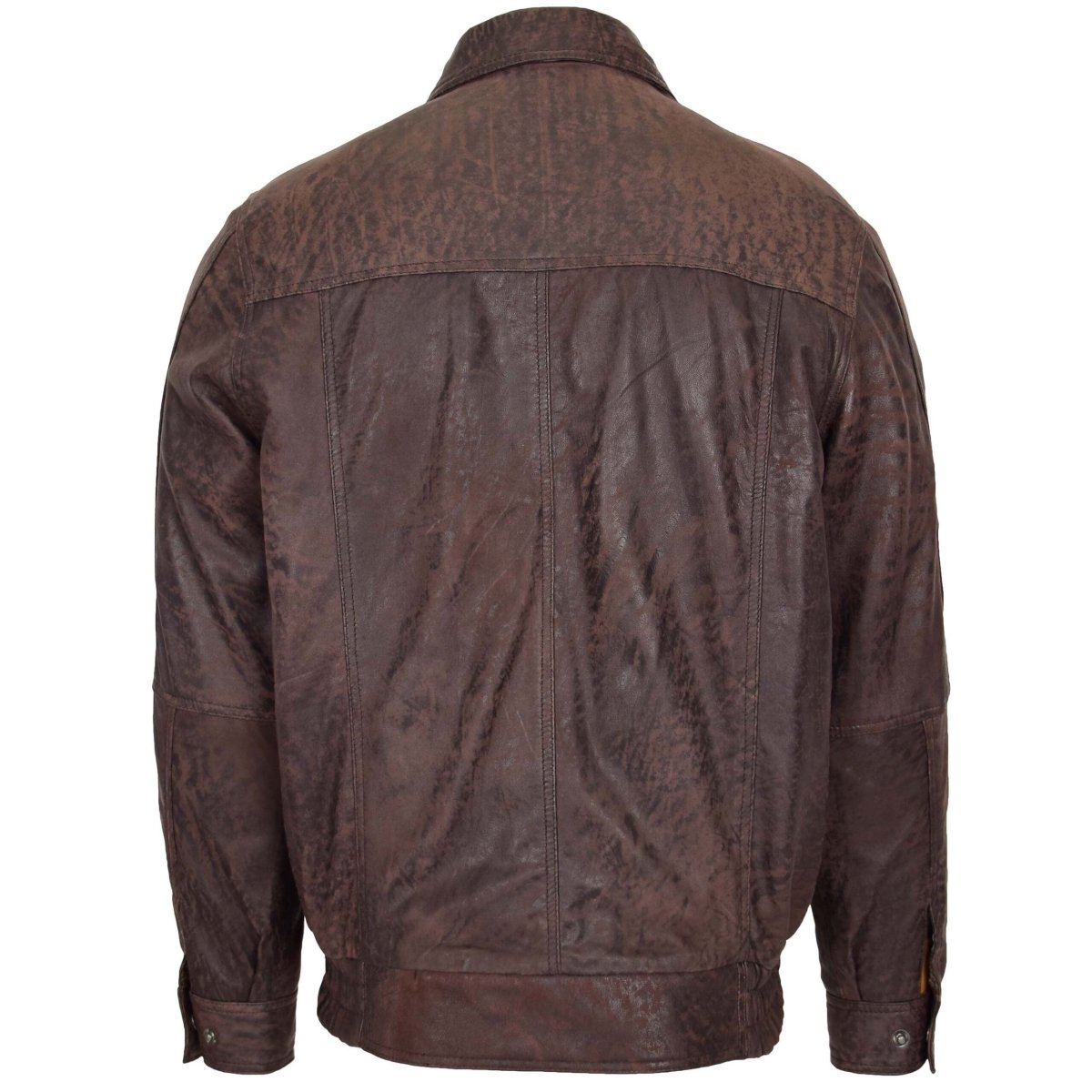 BUNERI Bomber de Cuero Nubuck Jim en Marrón Clásico - Imagen 3