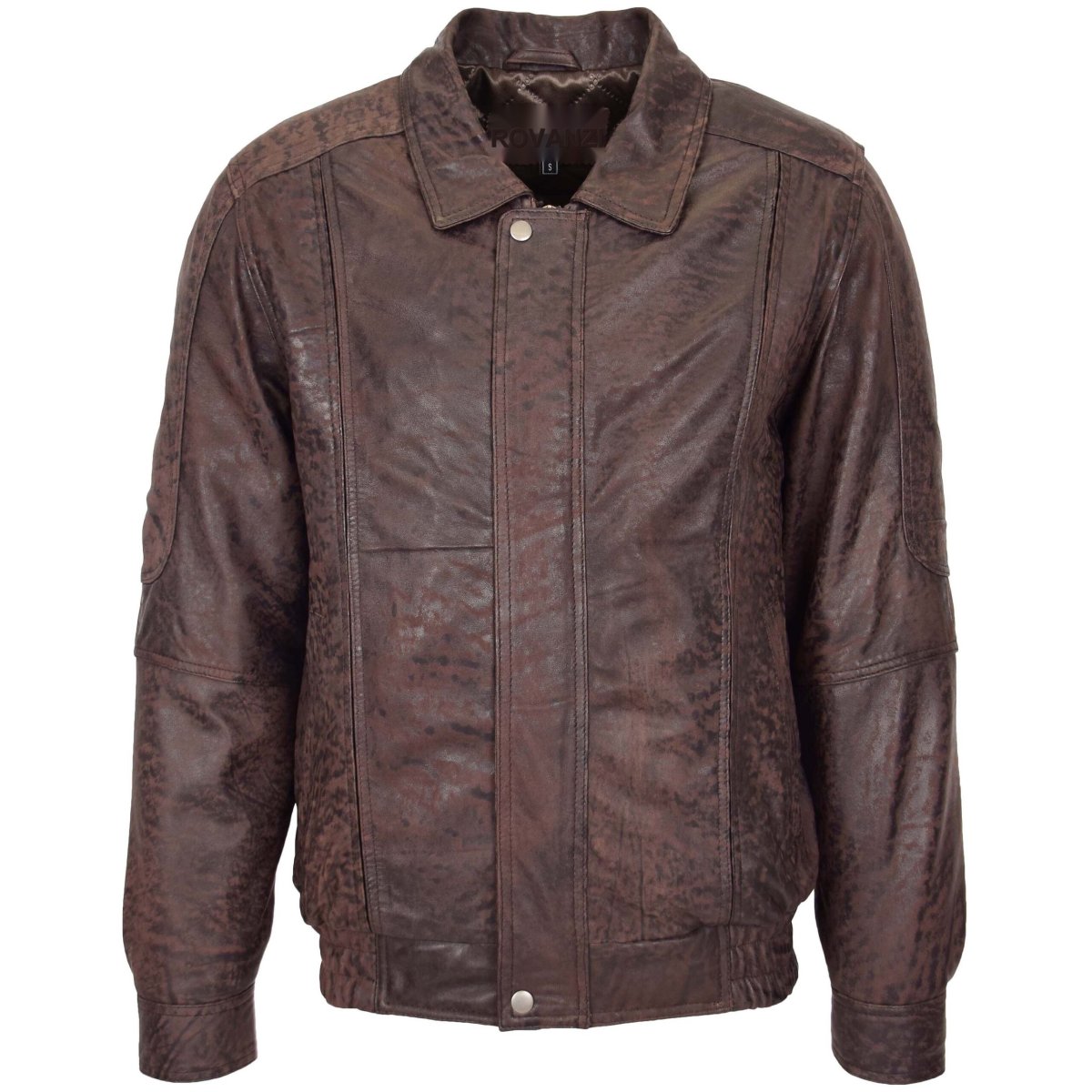 BUNERI Bomber de Cuero Nubuck Jim en Marrón Clásico - Imagen 4