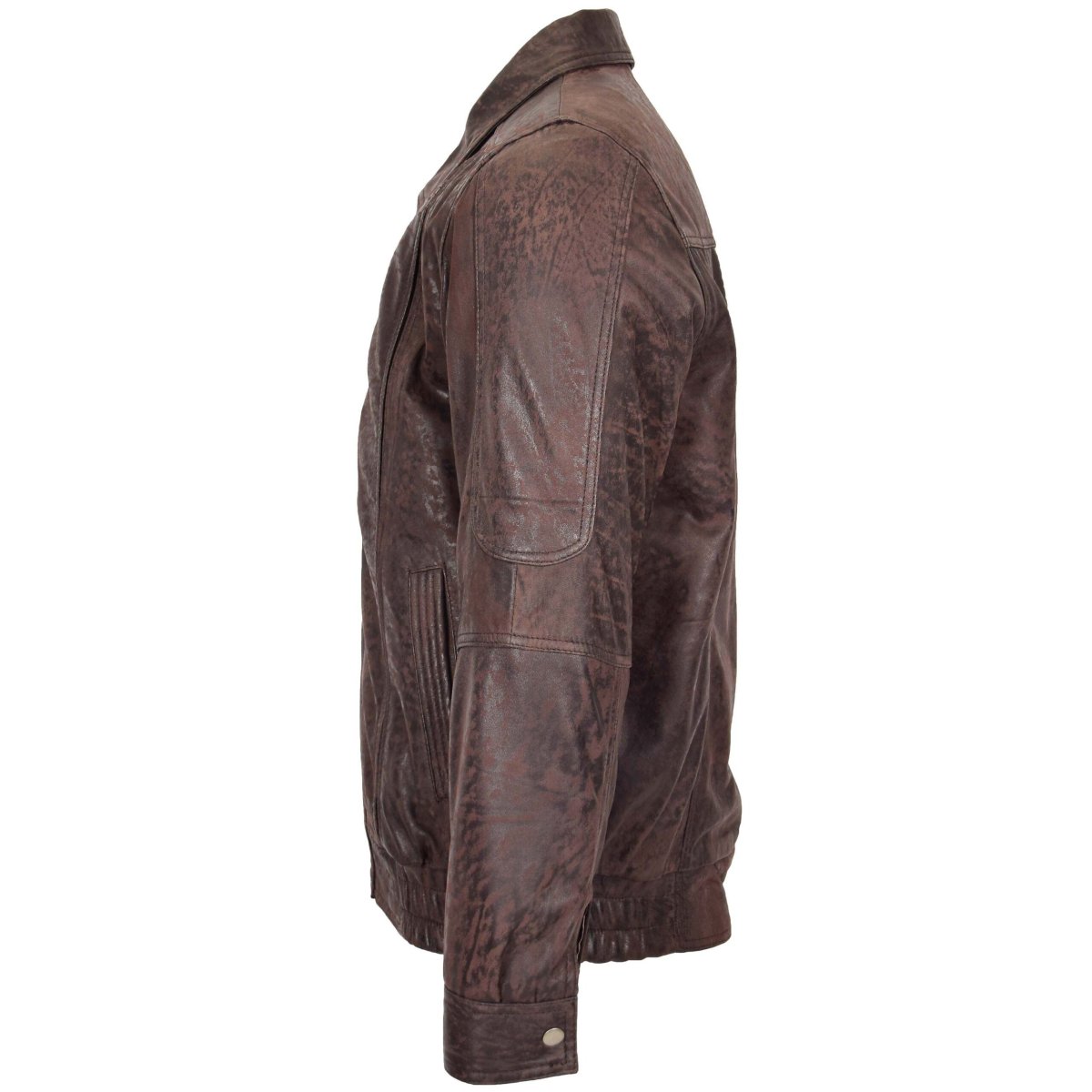 BUNERI Bomber de Cuero Nubuck Jim en Marrón Clásico - Imagen 6