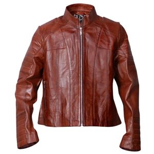 Chaqueta de moto clásica de cuero genuino para hombre estilo Cafe Racer.