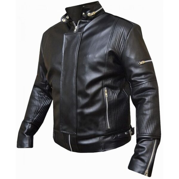 Chaqueta de cuero genuino para hombre Faddy Rox Daft Punk Electroma - Imagen 5