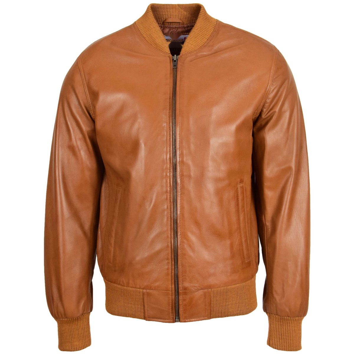 BUNERI Ryan Chaqueta Bomber MA-1 de Cuero Tostado - Imagen 4