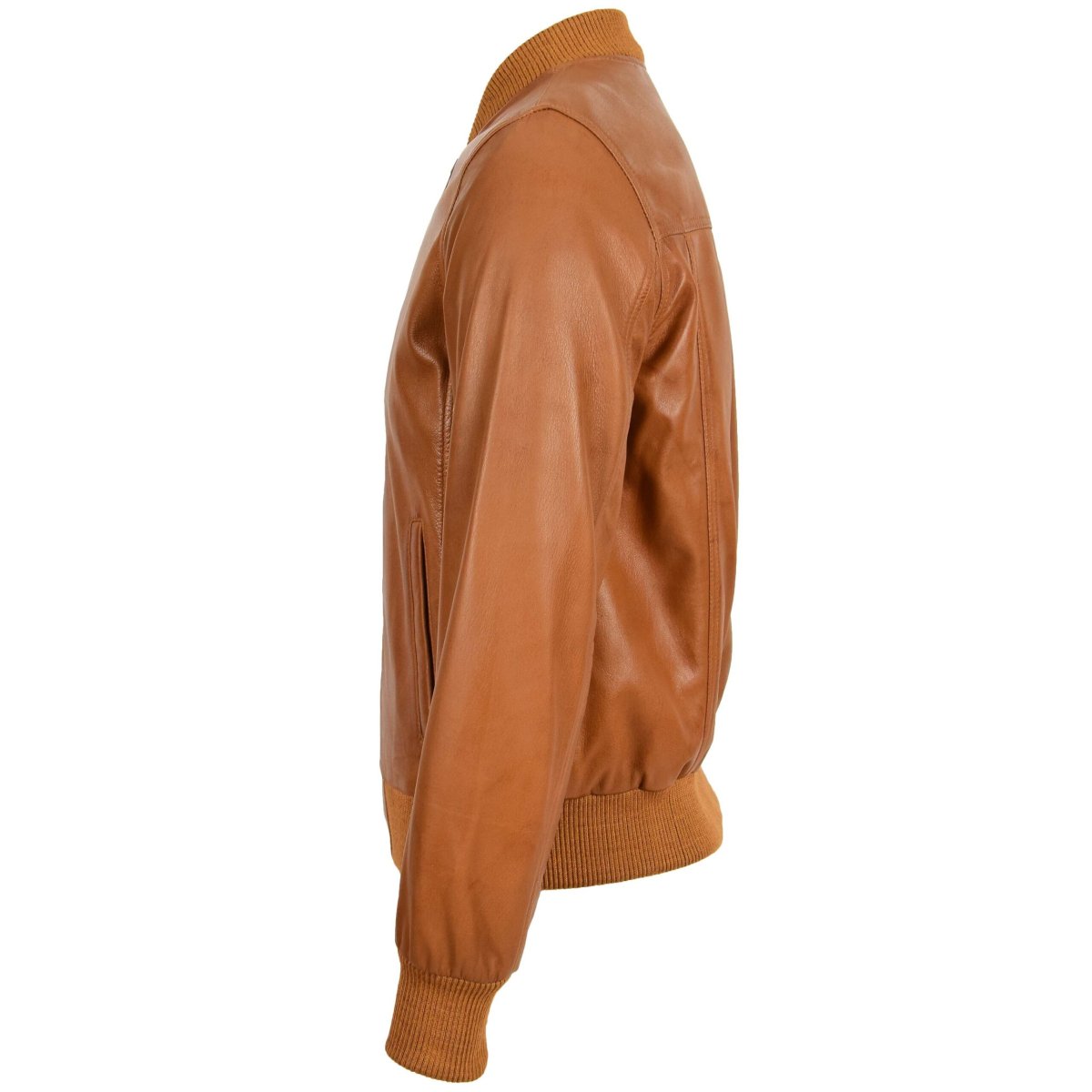 BUNERI Ryan Chaqueta Bomber MA-1 de Cuero Tostado - Imagen 6