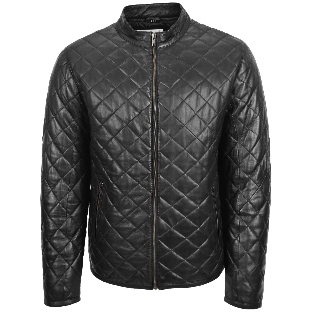 BUNERI Chaqueta Estilo Anorak Acolchada de Cuero Negro para Hombre - Imagen 4