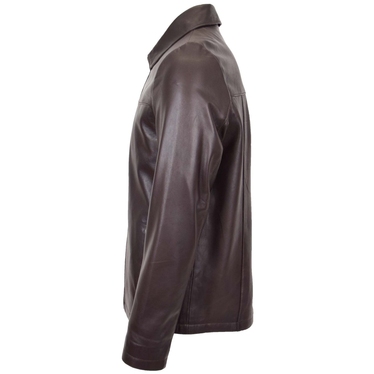 BUNERI Harrington de Cuero James Marrón - Imagen 5