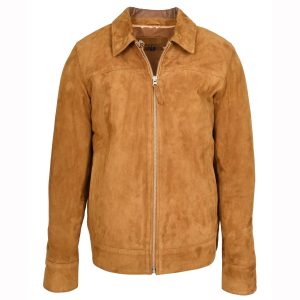 BUNERI Chaqueta Larry de Ante de Cabra Coñac