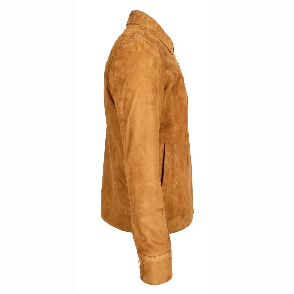BUNERI Chaqueta Larry de Ante de Cabra Coñac - Imagen 4