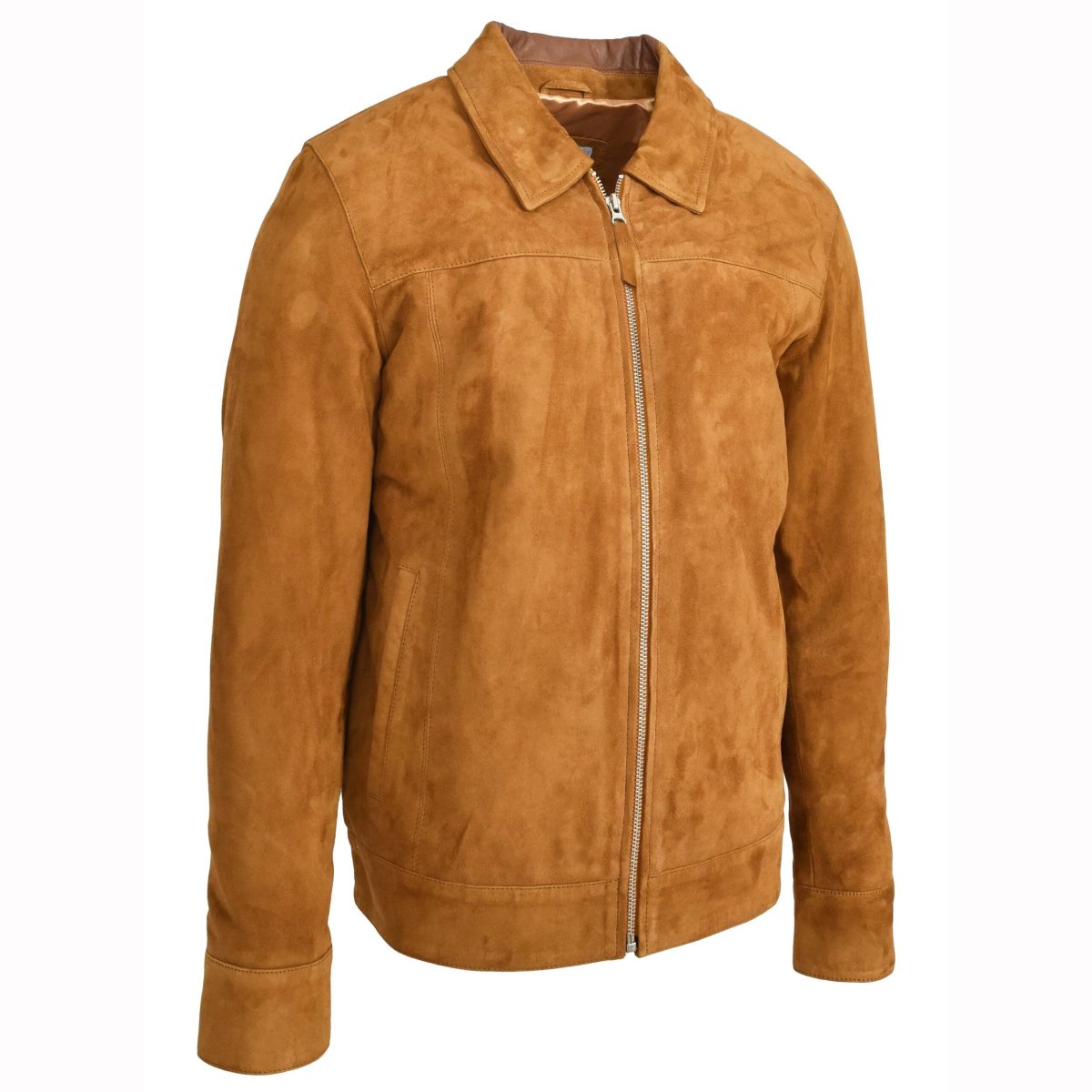 BUNERI Chaqueta Larry de Ante de Cabra Coñac - Imagen 5