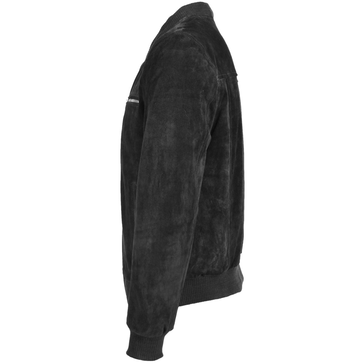 BUNERI Chaqueta Bomber Varsity de Piel de Ante Auténtica - Imagen 6