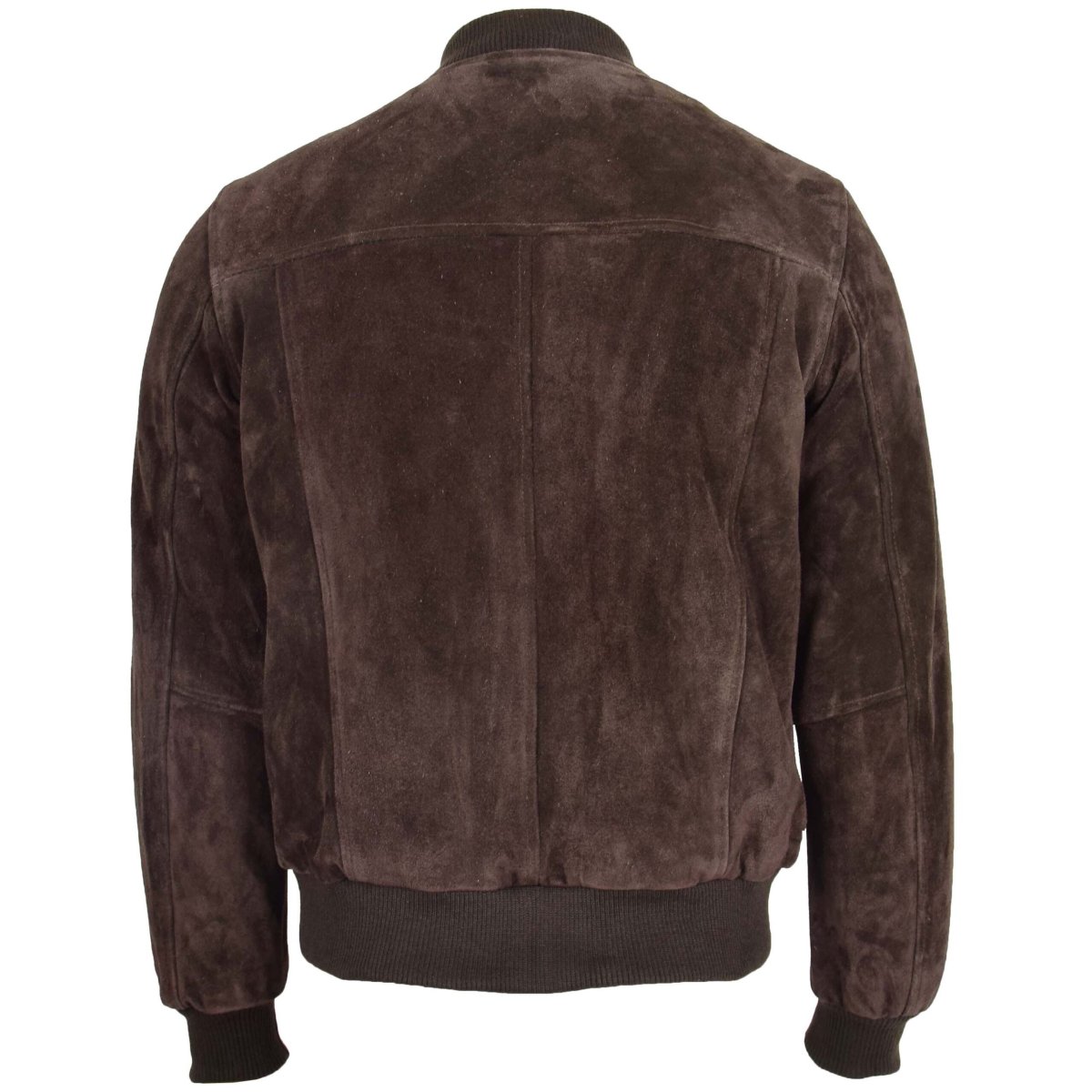 BUNERI Chaqueta Bomber Varsity de Ante para Hombre Marrón - Imagen 3