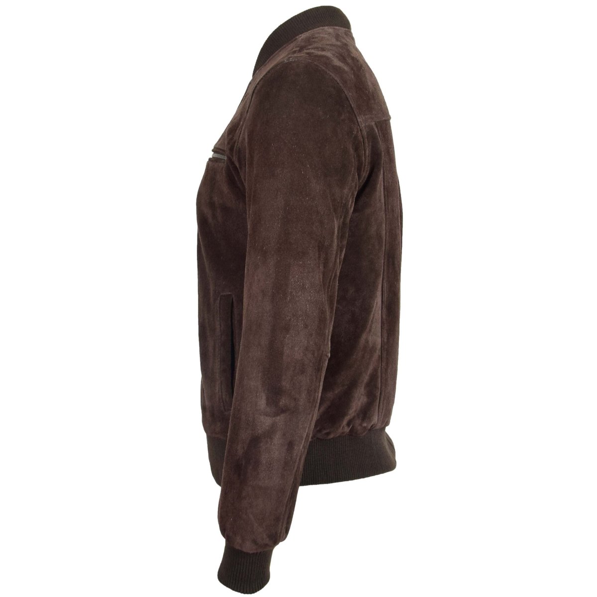 BUNERI Chaqueta Bomber Varsity de Ante para Hombre Marrón - Imagen 6
